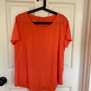 Talbots Button Back Crew Top